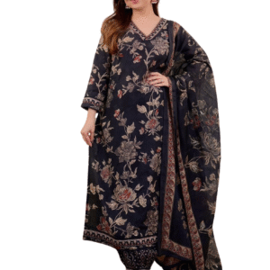 Flawless Florals Printex Embroidered Cotton Dress for Daily Style (XL)